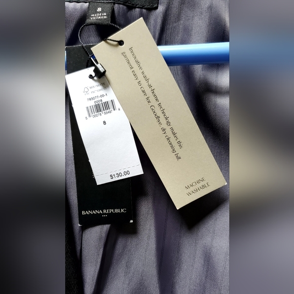 NWT Banana Republic Black Classic Suit Blazer - Picture 3 of 14